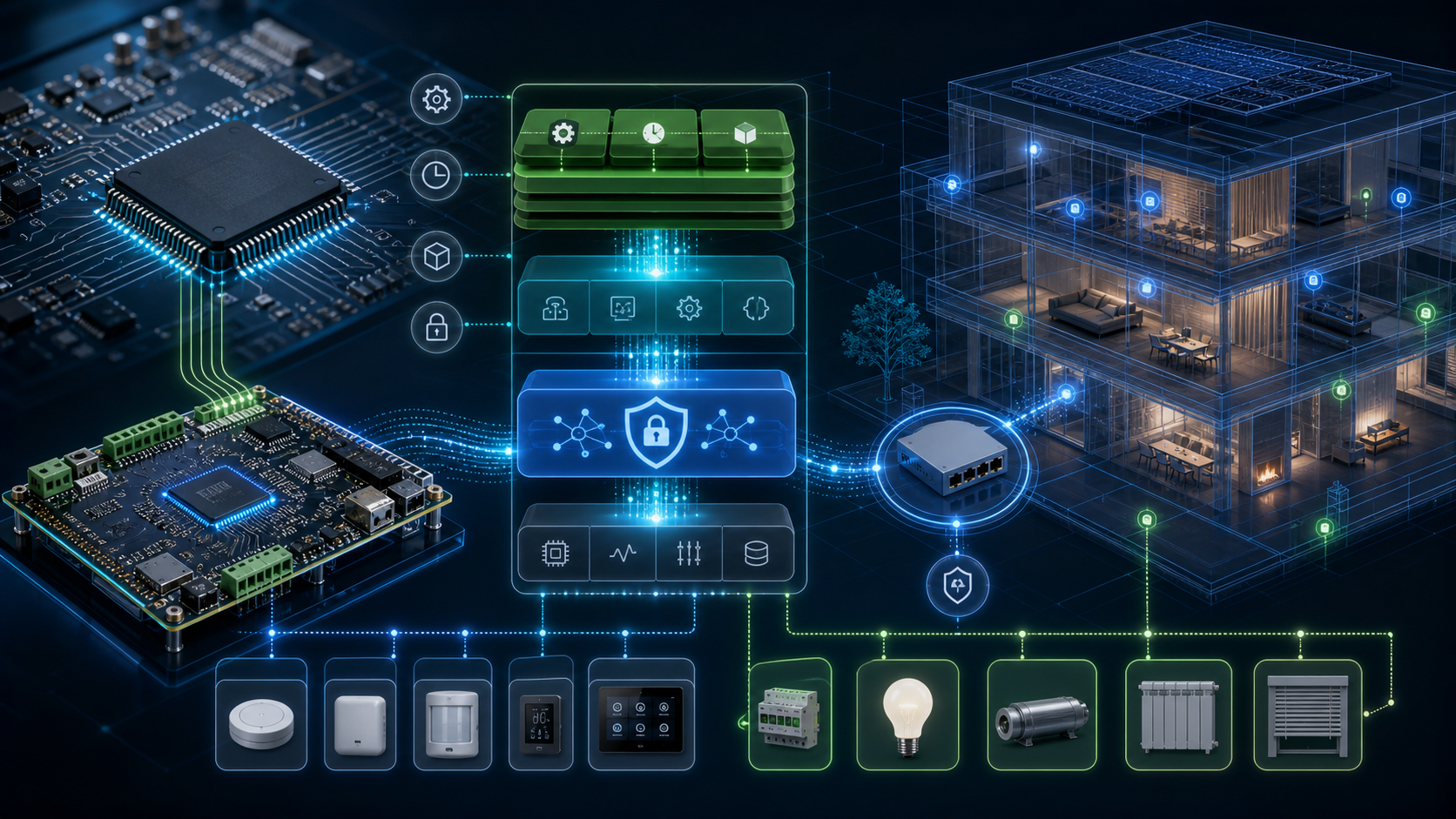 KNX IoT 楼宇自动化技术栈图