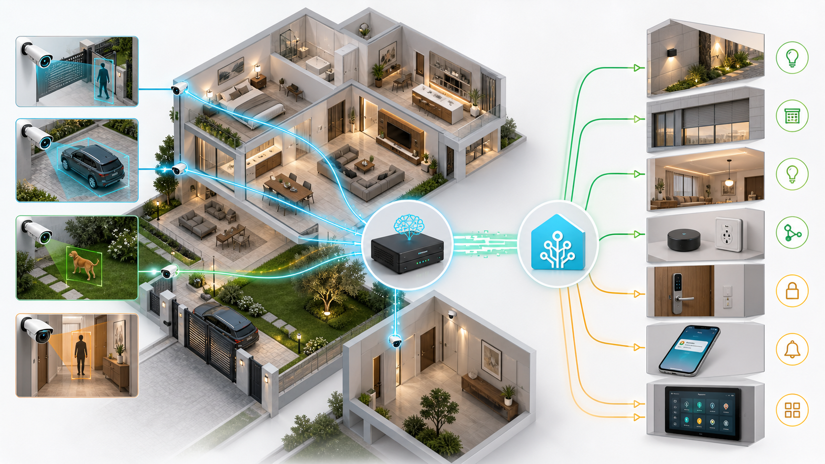 Frigate 本地识别通过 MQTT 和 Home Assistant 联动 KNX、Matter、灯光、门禁与通知