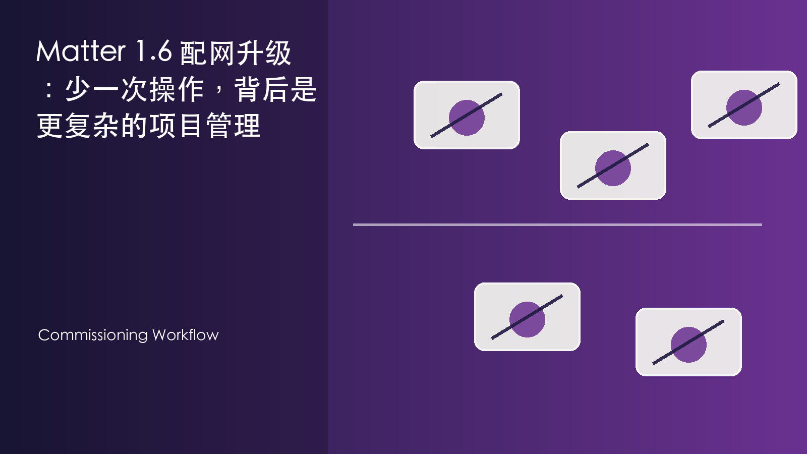 Matter 1.6 配网升级:少一次操作,背后是更复杂的项目管理 信息图