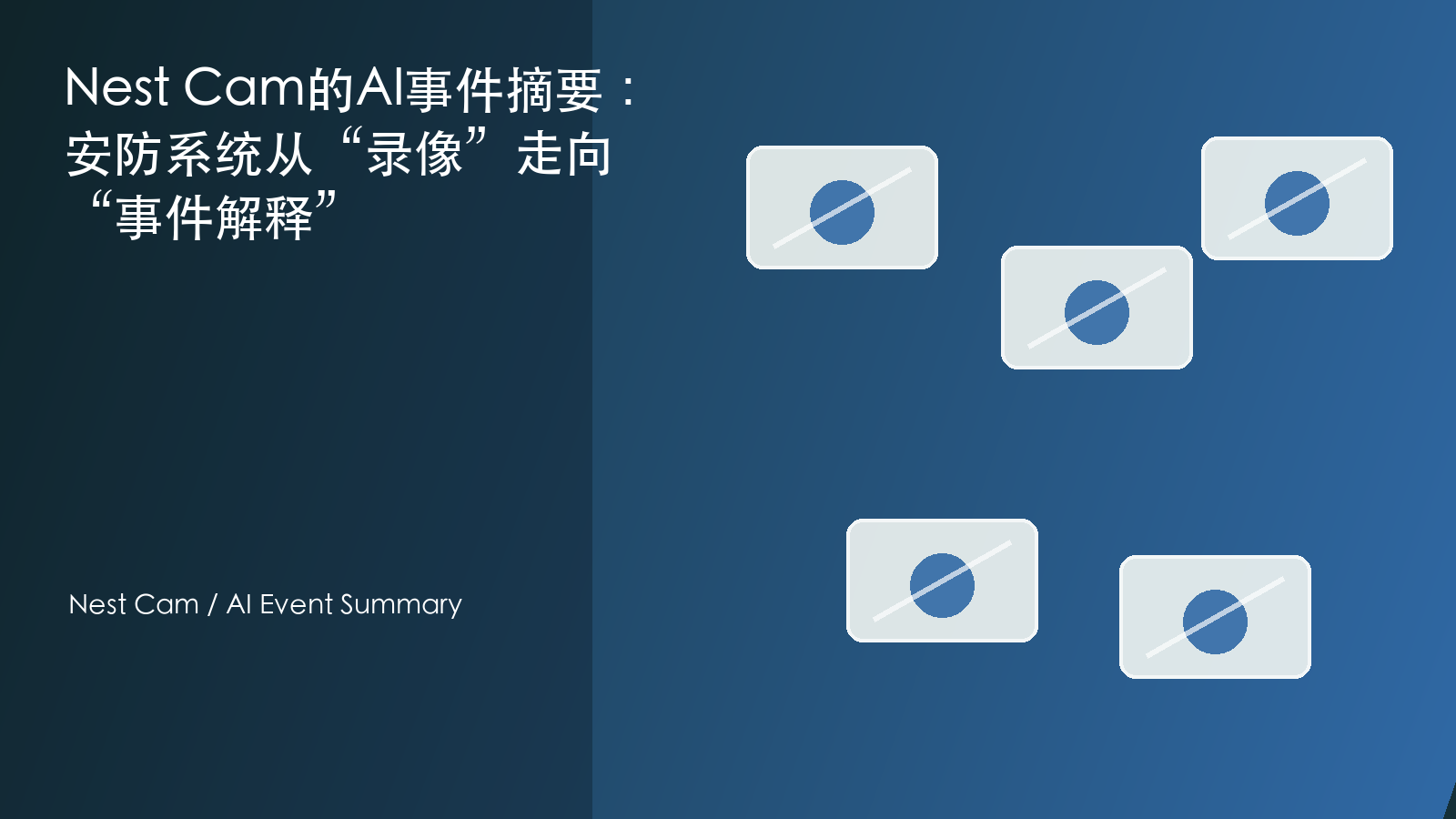 Nest Cam的AI事件摘要：安防系统从“录像”走向“事件解释” 信息图