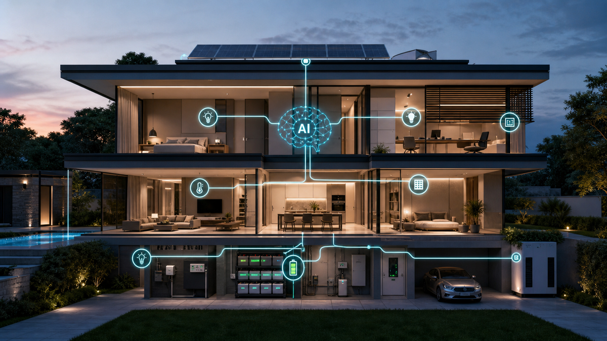 KNX 加上 AI 能源管理，别墅和会所节能不能只靠“自动开关”