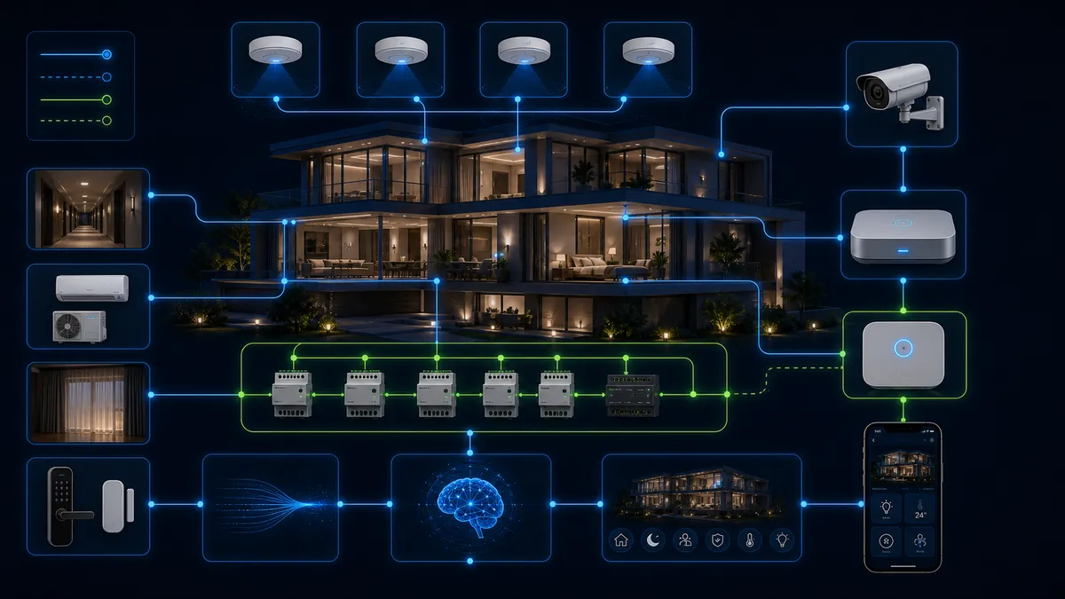villa presence sensing architecture